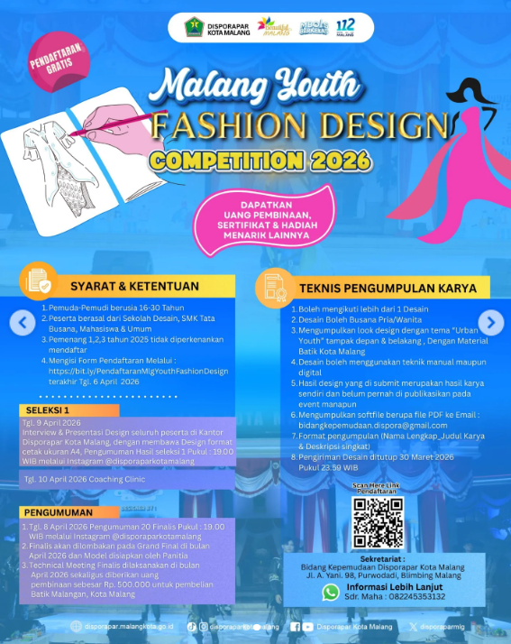 Malang Youth Fashion Design Competition 2026